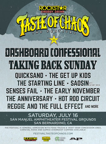 Taste of Chaos lineup