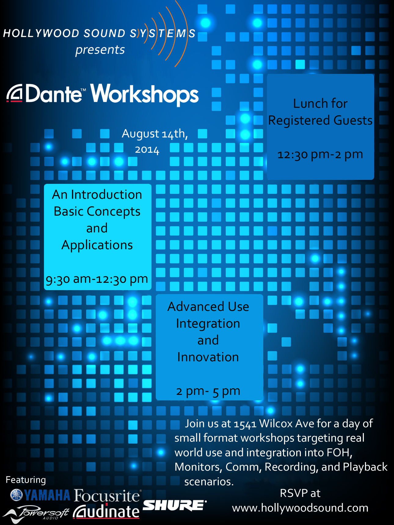 HSS Dante Workshops 2014 Flyer