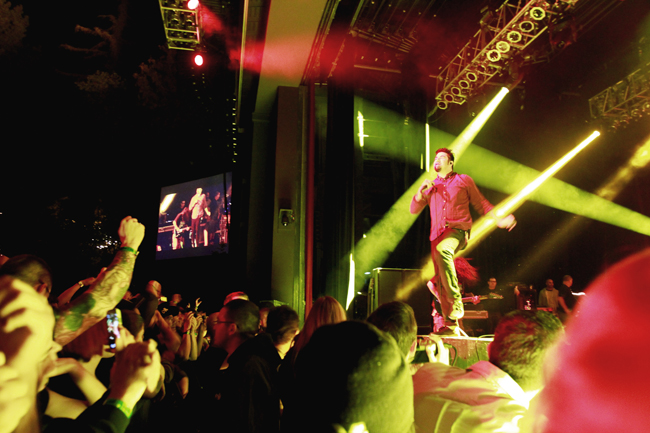 Deftones performing at the Greek. Photo by Paula Tripodi