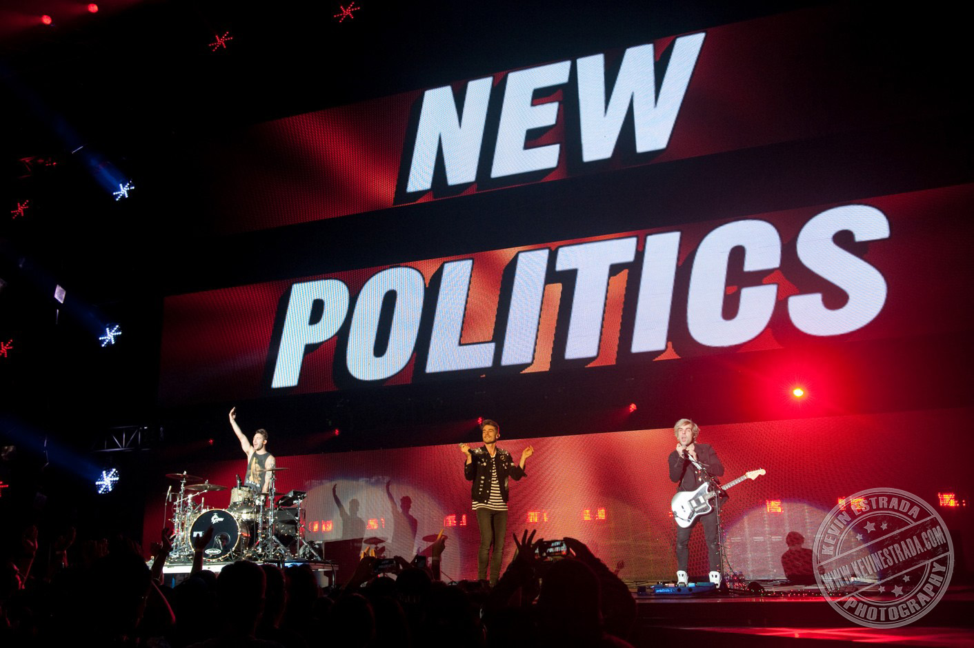 New Politics performing live at  the 25th Annual KROQ Almost Acoustic Christmas in Inglewood, CA USA
