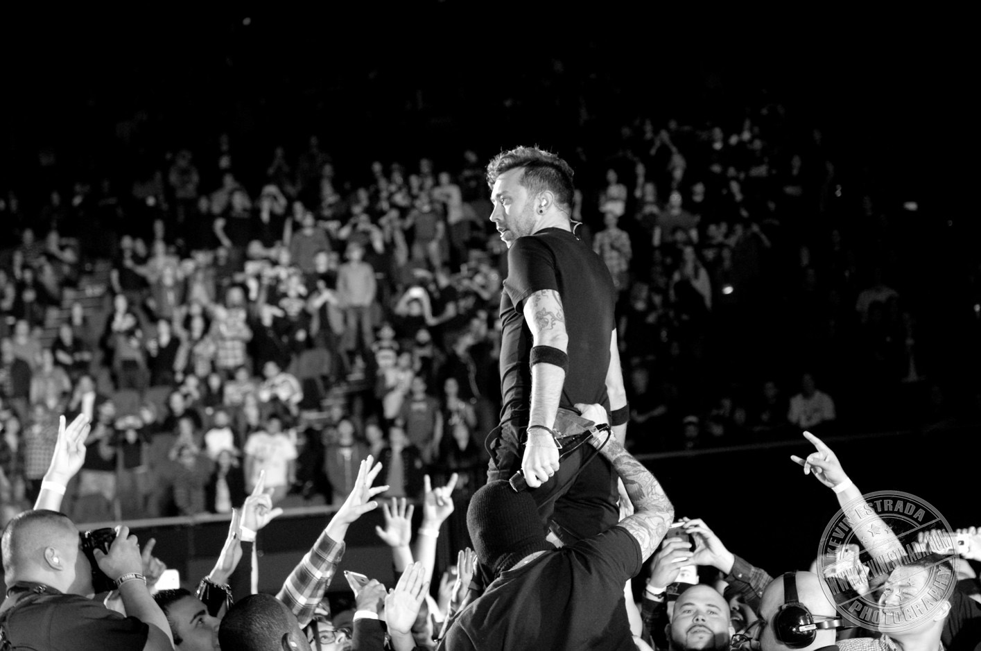 Rise Against performing live at  the 25th Annual KROQ Almost Acoustic Christmas in Inglewood, CA USA