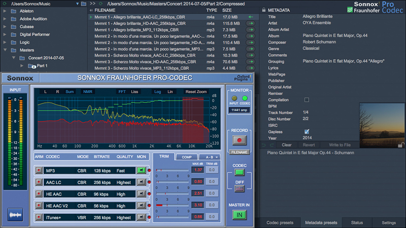 Sonnox Fraunhofer Pro-Codec V3