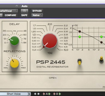 music gear psp audioware 2445 reverb plug-in