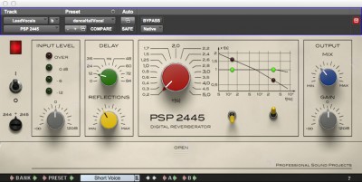 music gear psp audioware 2445 reverb plug-in