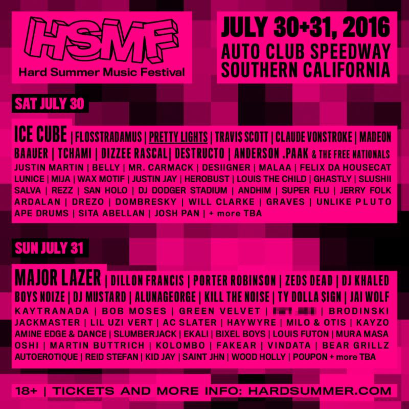 hard summer lineup 2016