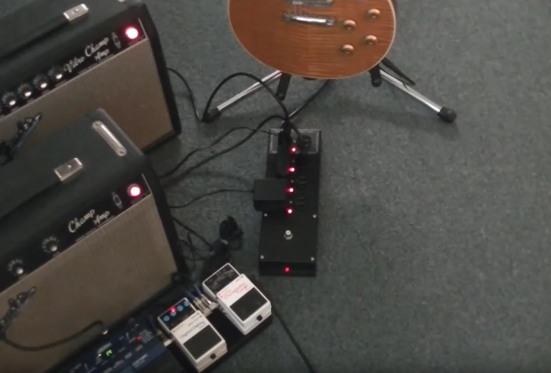 rockn stompn dual guitar amp setup with rs-4 sequencer