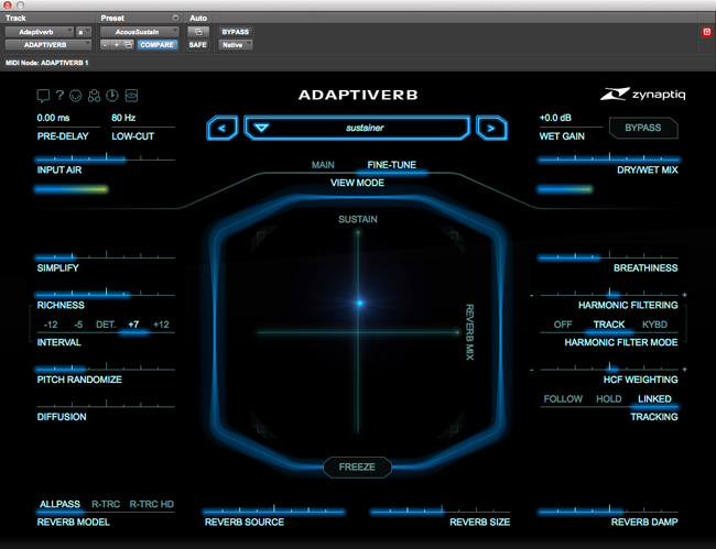 zynaptiq adaptiverb 1.1 plug-in music gear review