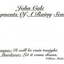 John Cale - Fragments of a Rainy Season - music album