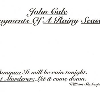 John Cale - Fragments of a Rainy Season - music album