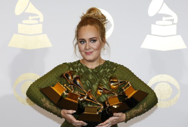 59th Grammy Awards Winners list - pictured: Adele