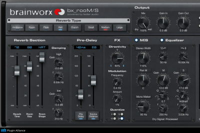 Plugin Alliance bx_rooMS reverb plug-in