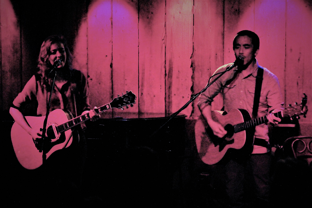 Alex Wong and Megan Slankard at Rockwood Music Hall - photo credit: Mark Shiwolich