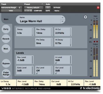 VSS3 Stereo Source Reverb