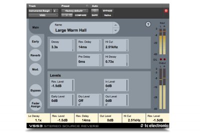 VSS3 Stereo Source Reverb