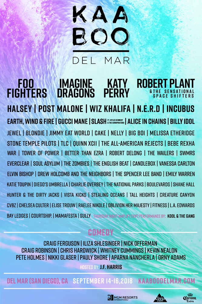 Kaaboo Schedule 2022 Kaaboo Del Mar Announces 2018 Lineup: Foo Fighters, Katy Perry, Imagine  Dragons