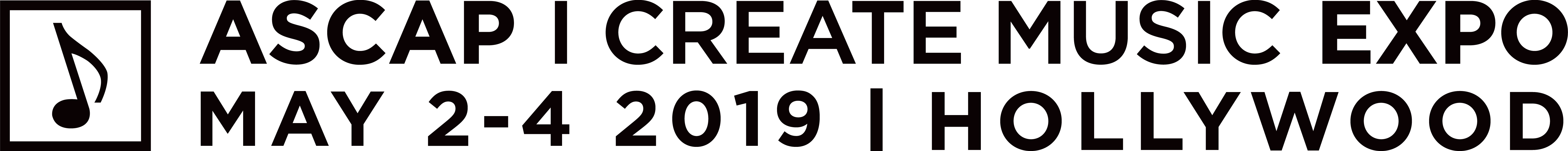 ASCAP_EXPO_LOGO_Hollywood_Horizontal_Black Music Connection Magazine