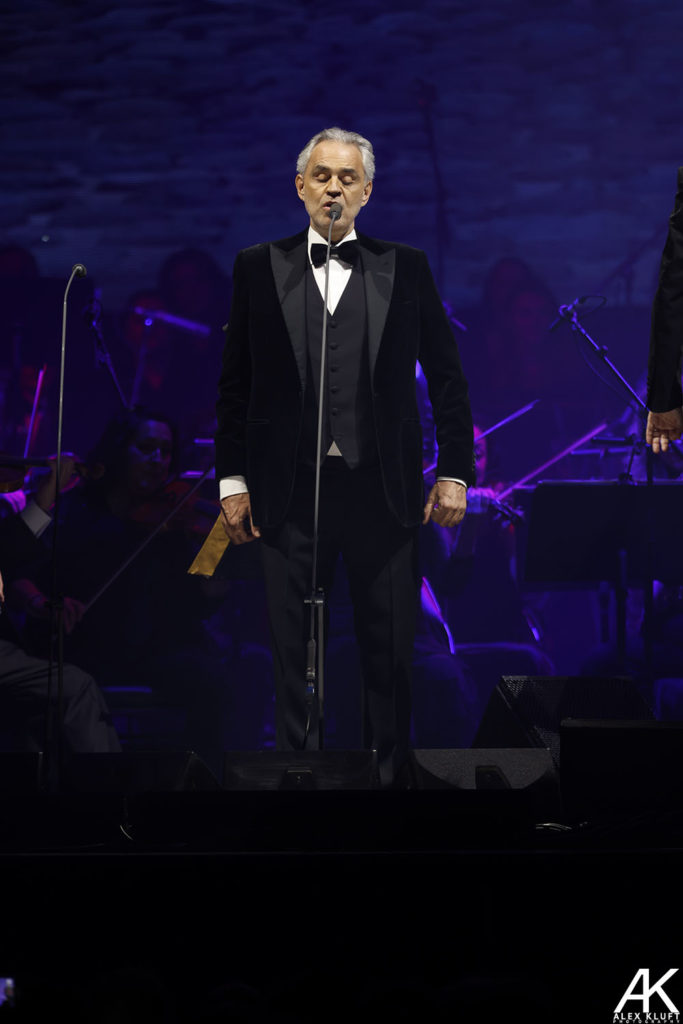 Andrea Bocelli records Christmas album with son Matteo, 24, and