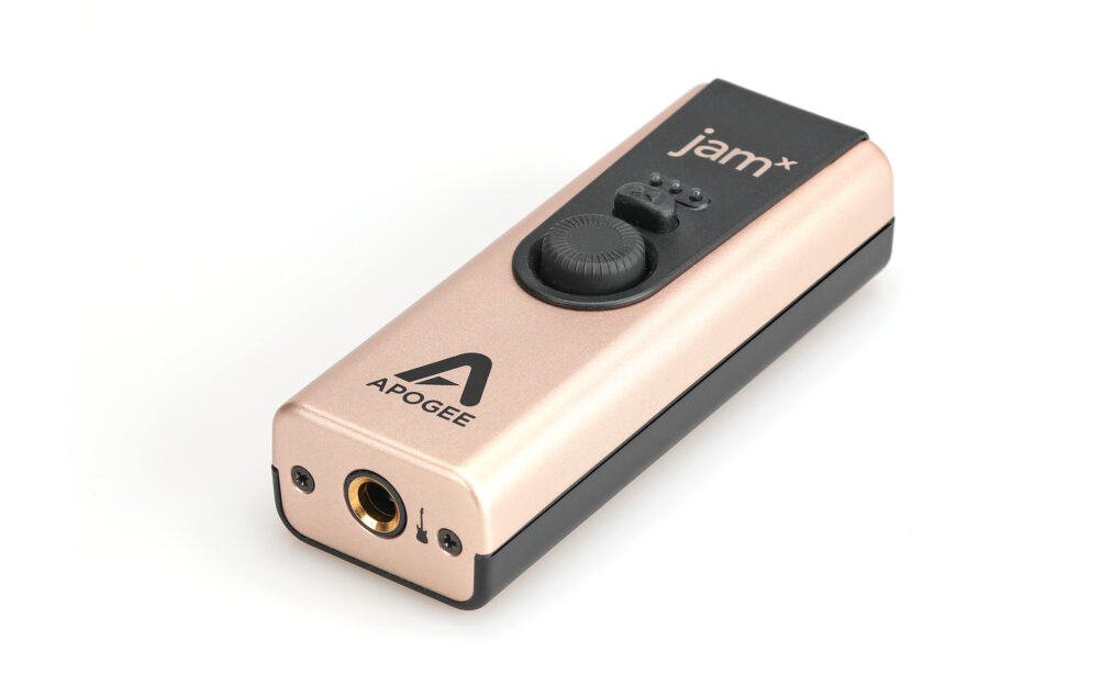 APOGEE JAM オーディオインターフェイス Apogee-Jam-X-3qtr-laying-down-